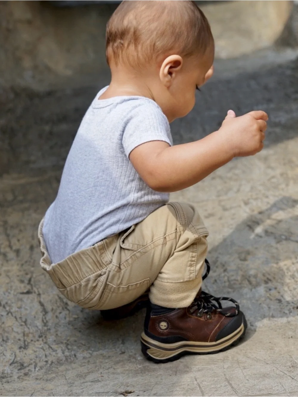 Timberland Boots Toddler 5 dark brown hiking boots